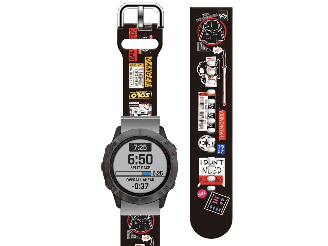 Correa Silicona Suave Personalizada Garmin Fenix 6X Pro Solar Edition Star Wars