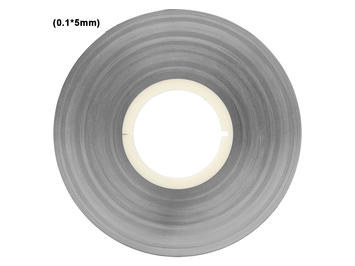 Tira de acero al níquel galvanizado de 0,1 mm para soldadura por puntos de baterías, 1 kg (0,1*5 mm)