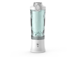 Licuadora eléctrica portátil recargable por USB de 600 ml (blanca) Czhhmart