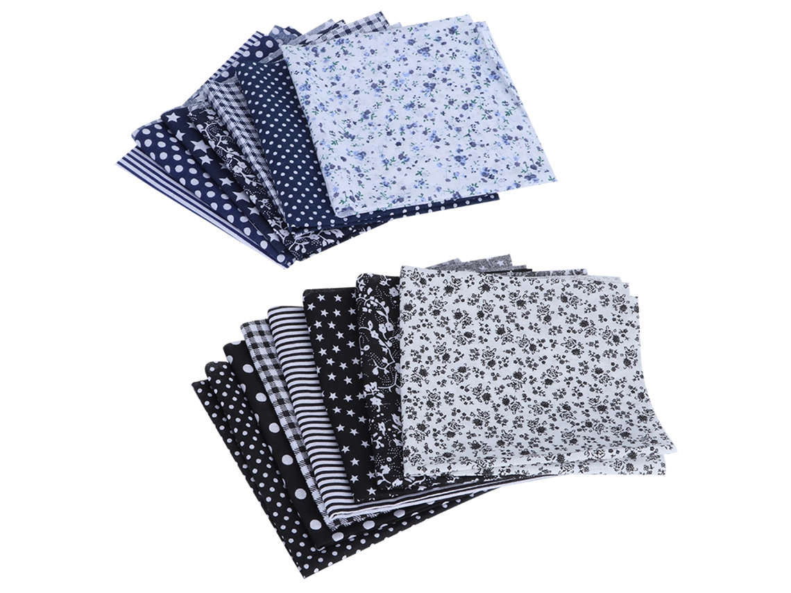 14 Piezas De Tela De Algodón Estampada Para Costura, Patchwork Y Manualidades (25x25 Cm)