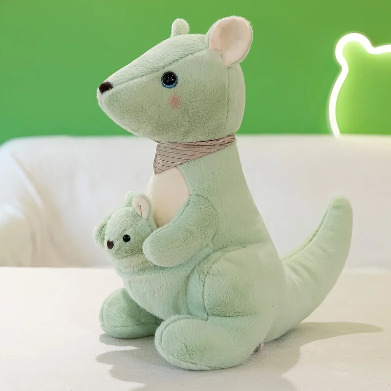 (verde, 26 Cm) Peluche De Canguro Dos En Uno De 26 Cm