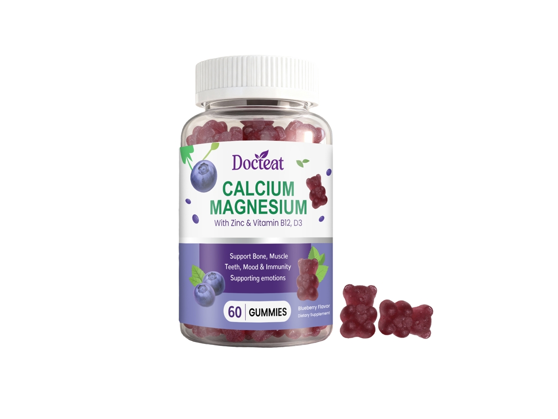 Suplemento de calcio y magnesio para huesos y músculos - Docteat