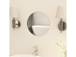 Espejo redondo sin marco de 30 cm de cristal DKD HOME DECOR
