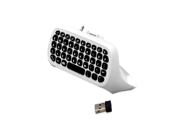 Teclado Mini Chatpad Inalámbrico 2.4g Con Jack De Audio De 3.5mm, 47 Teclas Para Controlador Xbox One/slim/elite, Blanco