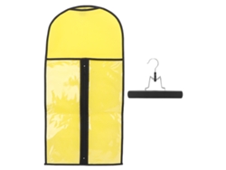 Bolsa De Almacenamiento Para Extensiones De Pelo Portátil Anti-polvo Con Cremallera Para Viajes Y Uso Diario Amarillo