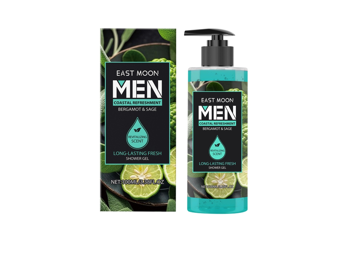 Gel de ducha con fragancia de bergamota y salvia.