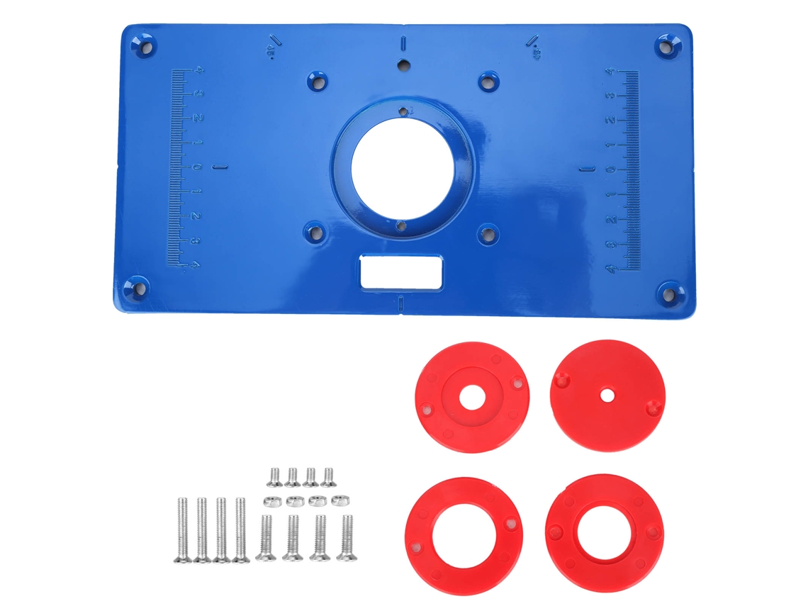Placa De Inserción De Aluminio Para Mesa Abatible De Fresadora Multifuncional Para Trabajar La Madera
