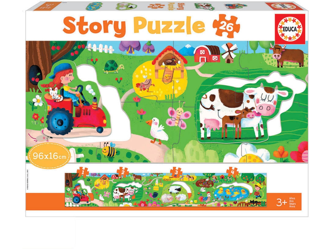 Puzzle EDUCA Story Puzzles 26 Piezas La Granja (Edad Mínima: 3 Años - 26 Piezas)