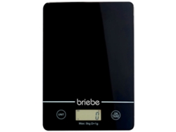 Báscula Cocina Digital Balanza Alta Precisión, BRIEBE, BRI-KW1163, Negro, hasta 5Kg