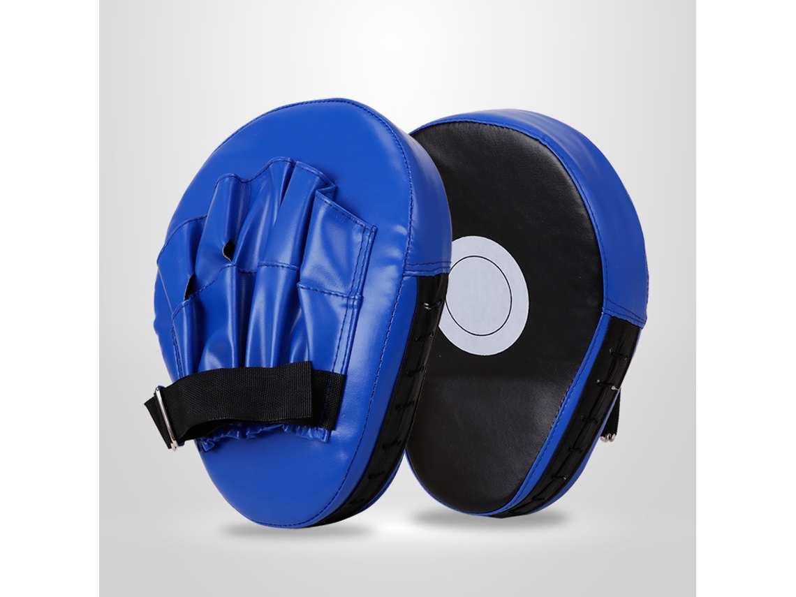 Guantes de boxeo gruesos y curvados para golpear, con correas de muñeca ajustables - Chrui (negro)