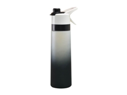 (negro) Botella De Agua Deportiva De Espuma En Aerosol Degradada Unisex, Vaso De Agua En Aerosol De Plástico De Color