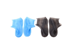 2 Pares De Cubrezapatos Xl Impermeables, Reutilizables Y Antideslizantes De Tpe Para La Lluvia - Gris Y Azul