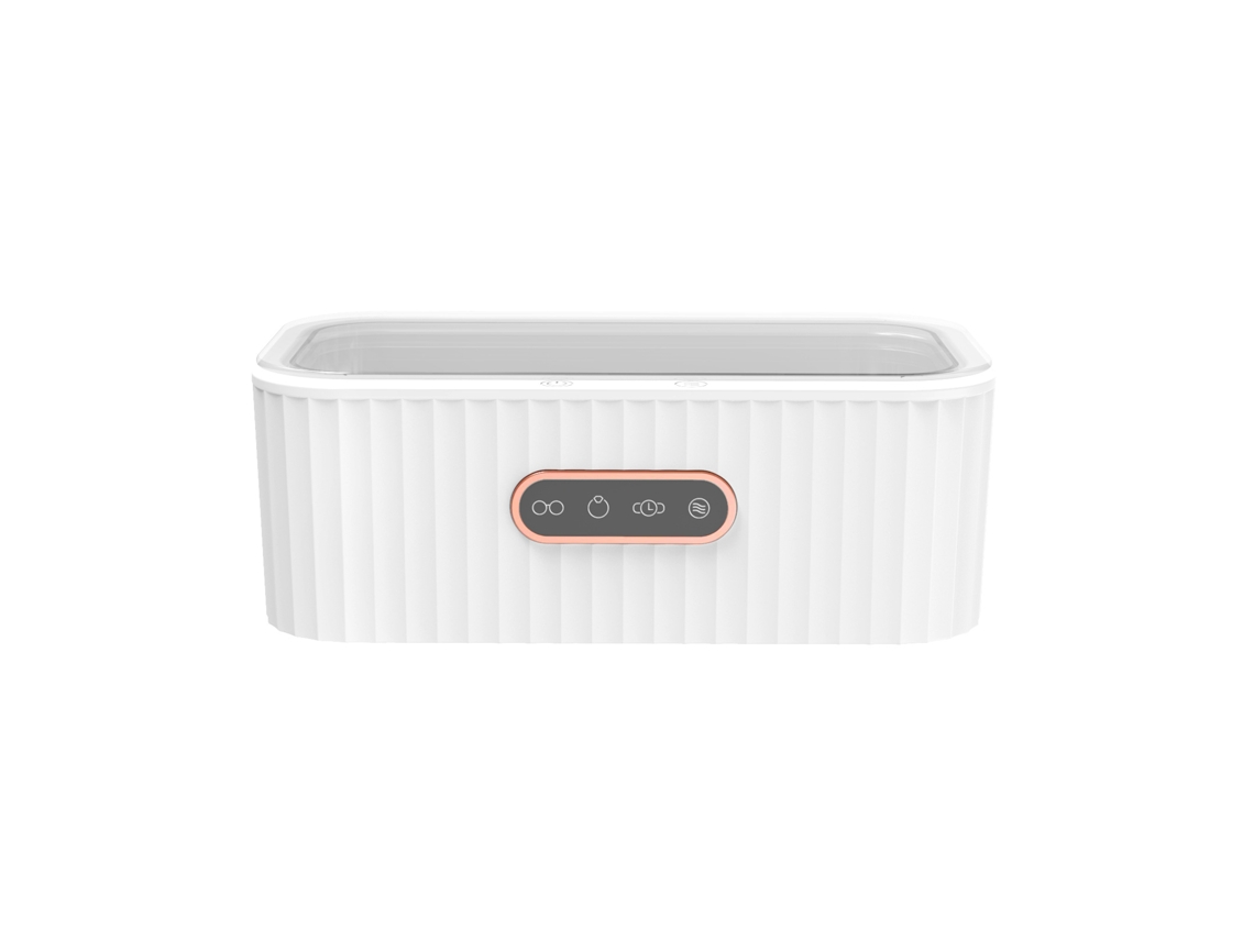 Limpiador ultrasónico, dispositivo de limpieza ultrasónica portátil de 45 Khz (blanco) Chrui
