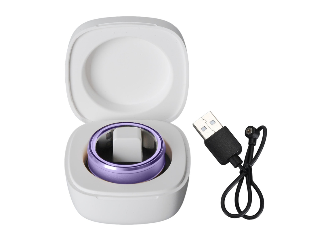 Anillo Inteligente Rastreador De Fitness Y Salud Monitor De Sueño Bluetooth Ip68 Impermeable Morado 20