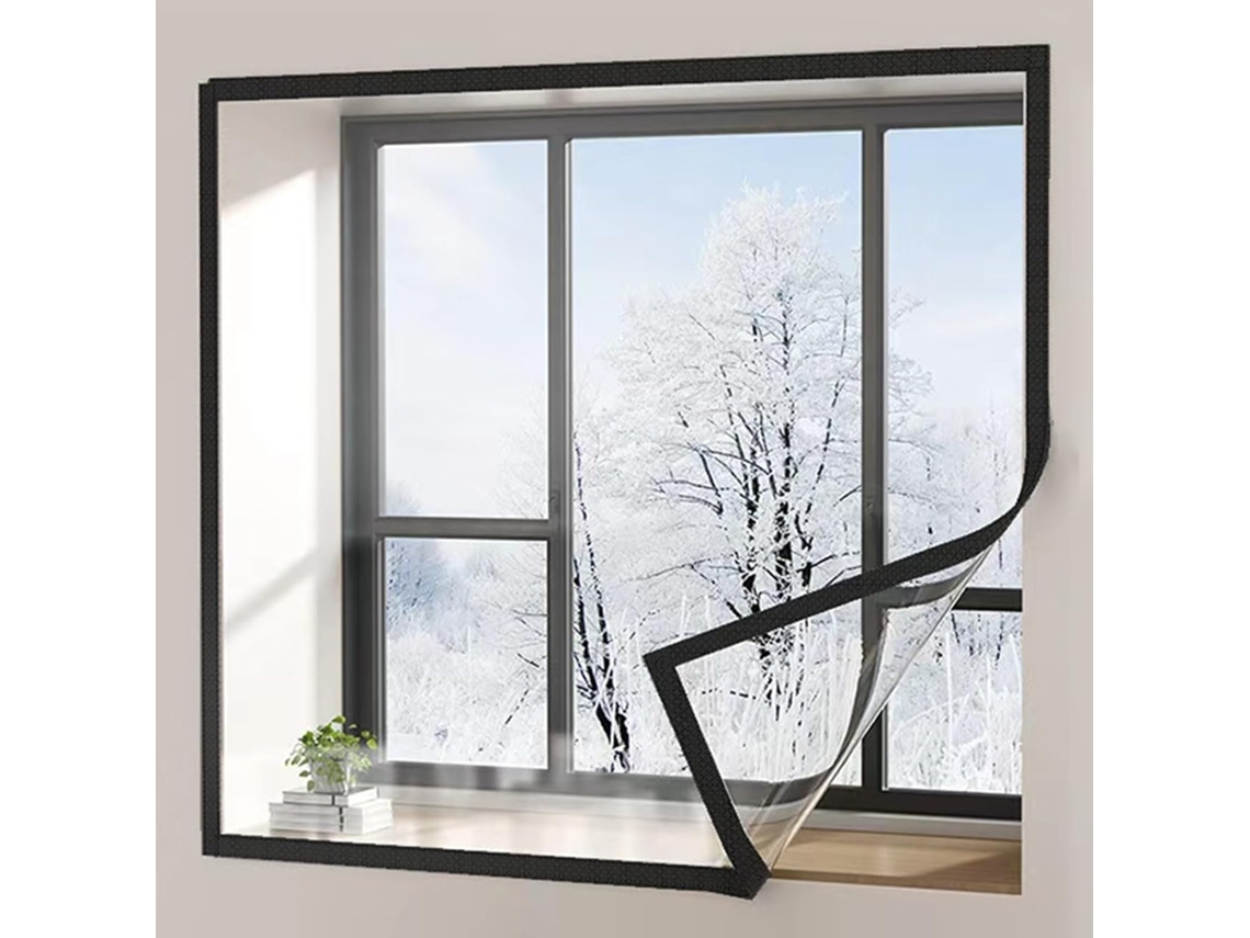 Lámina Aislante Transparente Para Ventanas, Kit De Aislamiento Ventanas Invierno, Kits Reutilizables, Alta ...