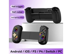 Mando inalámbrico RGB D8 Pro para tableta, joystick expandible con Bluetooth, compatible con Switch, PS3, PS4, Android e iOS, color azul cielo/negro. Aeuzwr