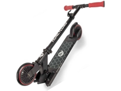 QPLAY Patinete Infantil Honeycomb con Luces LED, Manillar Ajustable, Plegable, Efecto Neón, desde 5 Años