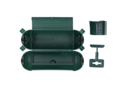 2026velora-cubre Cable De Extensión Exterior Protector De Seguridad Abs Cierre Dual Multifuncional Verde