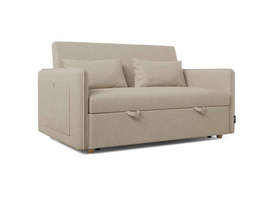 Sofá Cama Beige NALUI Nest 2 2 Plazas (139x100x80 cm)