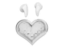 Auriculares Bluetooth 5.4 (blancos), Con Forma De Corazón Y Micrófono Hd.