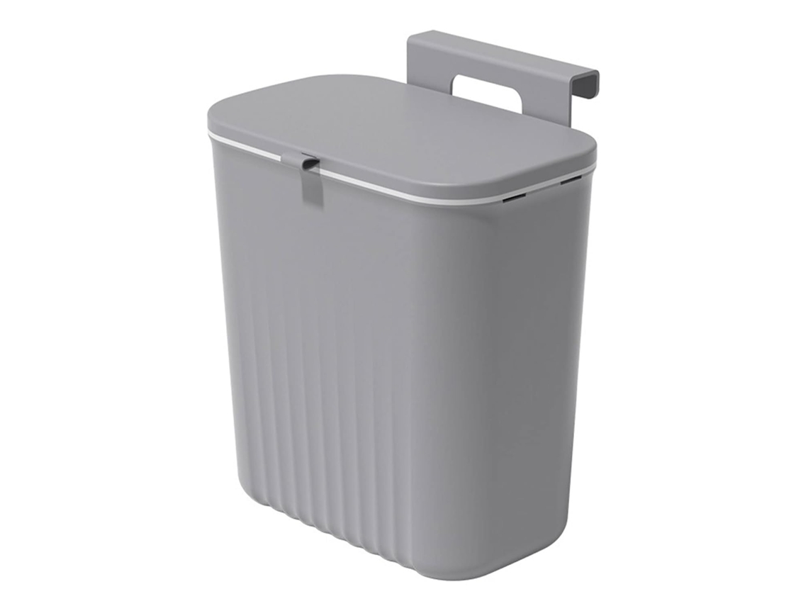 Cubo De Basura De Cocina, 9,5 Litros, Gris.