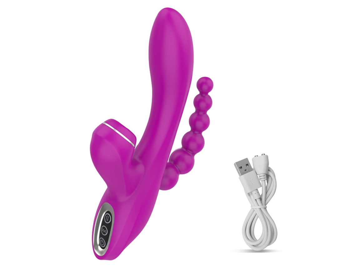 Vibrador De Masaje De Succin Multifrecuencia 3 En 1 Para Mujer (prpura) Yizhood