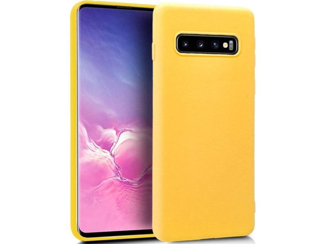Carcasa Samsung Galaxy S10 COOL Silicona Amarillo