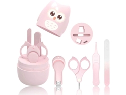 Kit De Manicura Infantil 4 En 1 Con Estuche, Tijeras, Cortaúñas, Lima De Uñas Y Pinzas - Apto Para Bebés Y Niños Pequeños (2025)