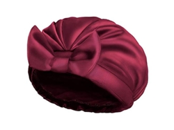 Gorro De Ducha Reutilizable De Doble Capa De Satén Y Seda Para Mujeres, Ideal Para El Baño, Spa O Para Cabello Rojo.
