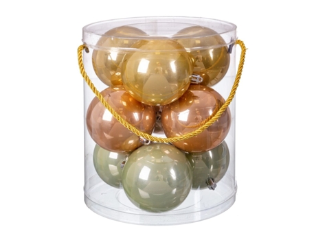 Bolas de Navidad Multicolor Plástico 8 x 8 x 8 cm (9 Unidades)