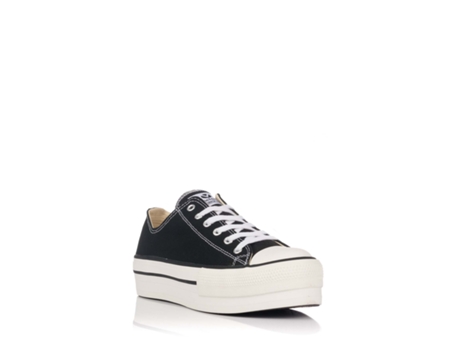 Zapatillas Tribu Con Plataforma VICTORIA (Lona-Negro-35)