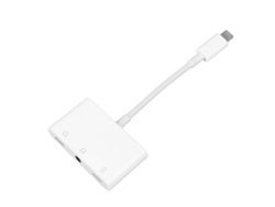 Adaptador De Auriculares 3 En 1 Para Iphone. Divisor De Carga De 3.5mm Para Hogar Y Viaje