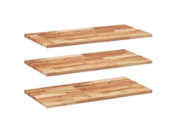 Conjunto 3 Estante Flotante VIDAXL Marrón Madera de acacia