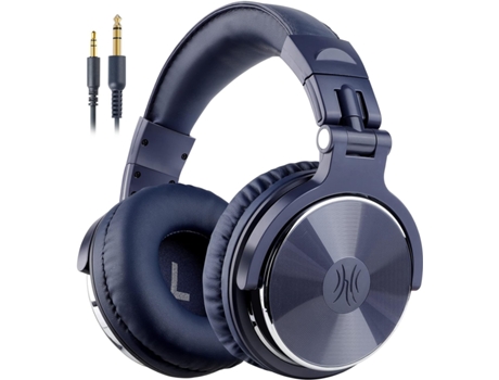 Auriculares de Oído, Cascos con Cable y Graves con Driver de 50 mm, Auriculares Plegables y Ligeros con Puerto de Compartición y Micrófono para Gra...