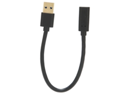 Cabo Usb 3.0 Tipo C 20cm Dourado Adaptador De Carregamento E Dados Para Laptop Pc Macbook Chromebook