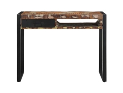 Escritorio multicolor 100x50x75 cm Madera maciza reciclada Wsd812246 Lovely Home