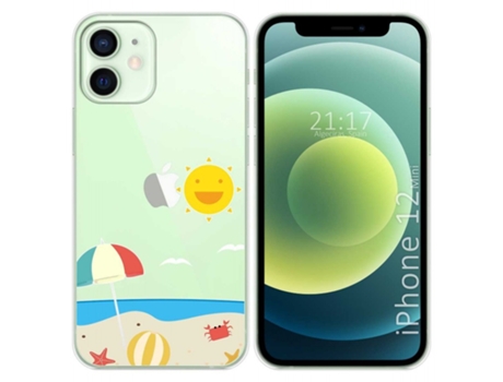 Carcasa iPhone 12 Mini (5.4) TUMUNDOSMARTPHONE Dibujos Transparente Multicolor