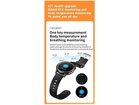 Smartwatch ALIMENTACIÓN YIZ1136 Negro