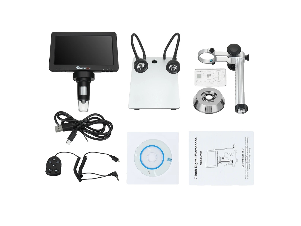 Microscopio digital, aumento de 1200x, vídeo 1080fhd, 1200x, 1200x OEM