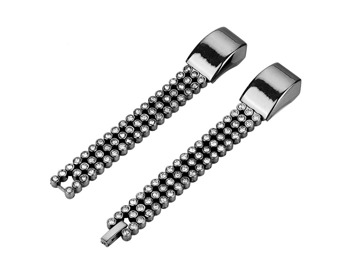 Accesorios De Repuesto Para Smartwatch Con Decoración De Diamantes Y Correa De Cadena Para Fitbit Alta