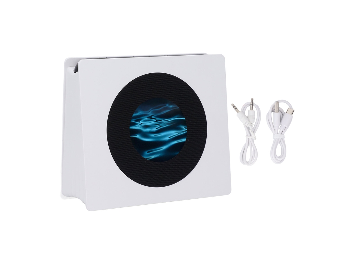 Ats-altavoz De Ruido Blanco Con Pantalla Hd, Reloj Despertador, Luz Nocturna Y Proyección Dinámica De Letras Para Dormitorio