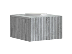 Maison Exclusive - Mesita De Noche De Pared 2 Pcs Gris Sonoma 33 X 34,5 X 20 Cm