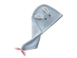 Gorro de ducha absorbente con diseño de conejo, toalla turbante de secado rápido, toalla de baño blanca Rosewell