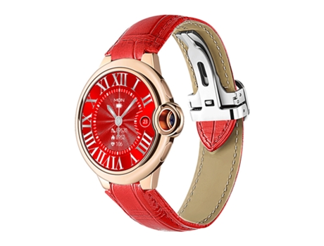 Smartwatch, pantalla grande de alta definición de 1,32 pulgadas, resistente al agua IP67, rojo CHRONUS