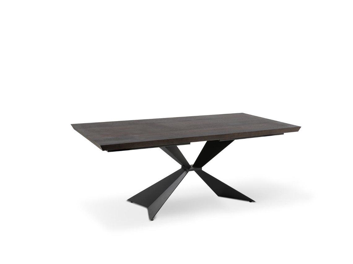 Stark - Mesa fija (200 x 100 cm) chapada en negro STONES