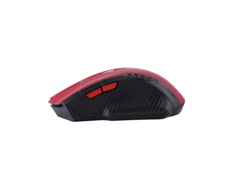 HURRISE Wire Mouse 2,4 Ghz Mini ratón óptico portátil para juegos para PC ordenador portátil teclado rojo rojo