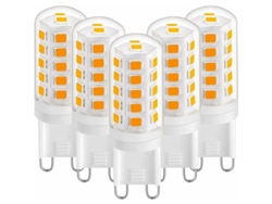 Bombilla Led G9 De 3w, Blanco Cálido 2700k, 350lm, Base G9 Para Lámpara De Mesa, Ca 220-240v, Paquete De 5