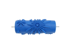 Rueda Decorativa Texturizada De Goma Con Patrón Espiral Azul Para Muebles Y Textiles De Pared 098y