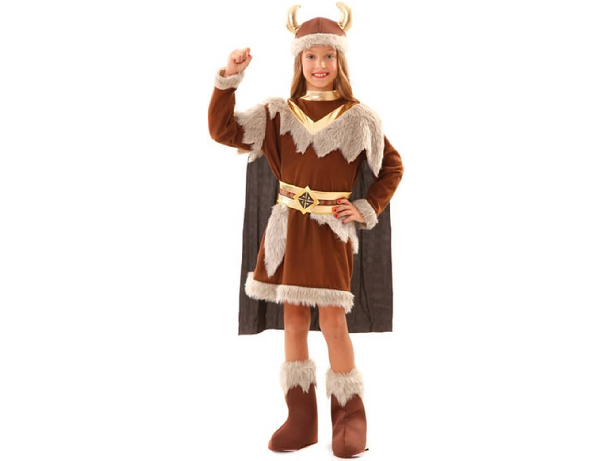 Disfraz de Niña DISFRAZZES Vikingo Infantil (Talla: 7 a 9 años)