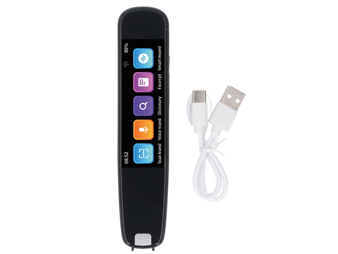 Caneta Tradutora Inteligente Smart Scan Offline 131 Idiomas Digital Scanner Display 2.99in S7